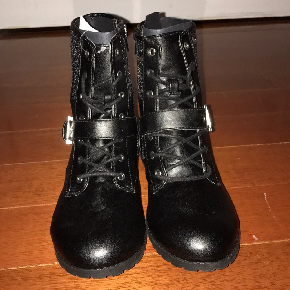 24 hour sale Sparkle combat boots
